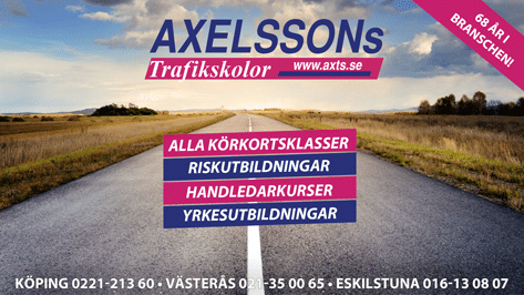 Bild till nyhet Välkommen Axelssons Trafikskolor